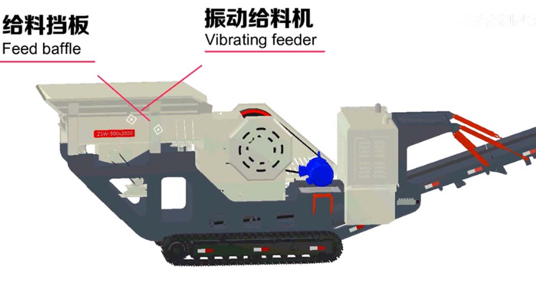 履帶式移動(dòng)破碎站組成結(jié)構(gòu)